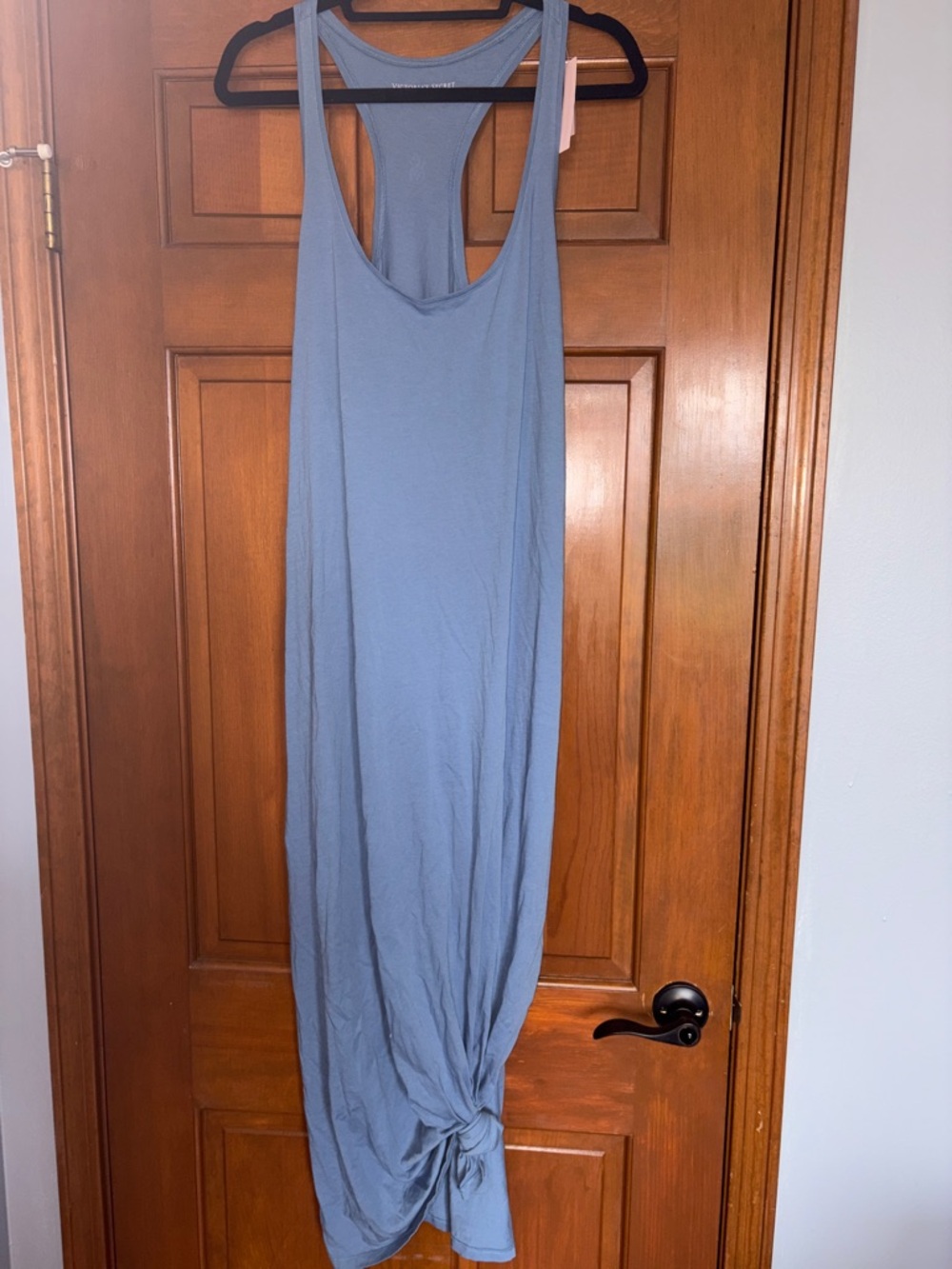 NWT Victoria's Secret Dusty Blue Racerback Maxi Dress - Size XL